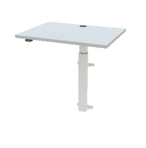 Hæve-/sænkebord  80x60 cm Væg